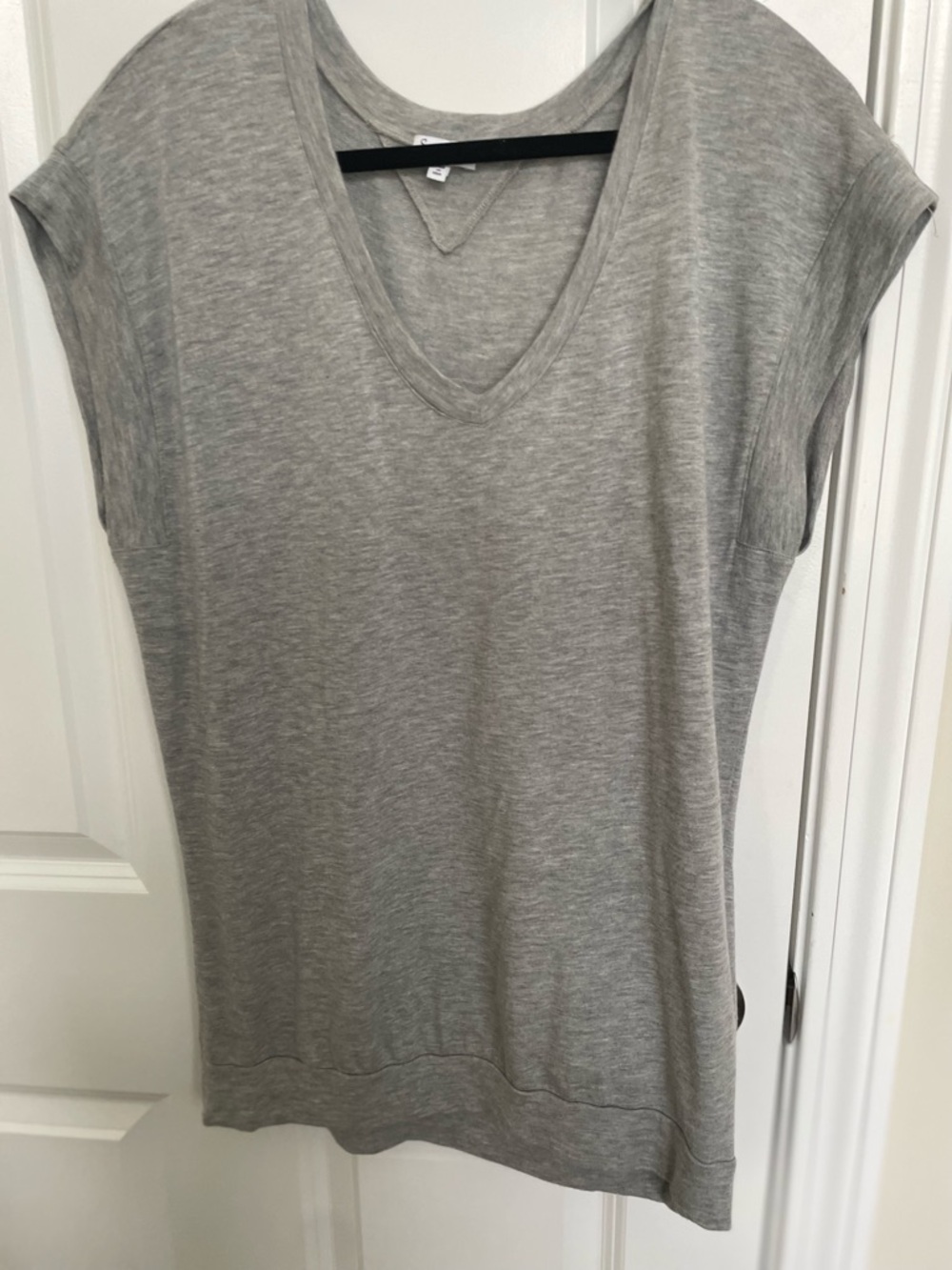 Lightweight Heather Gray V-Neck Tee, like new
